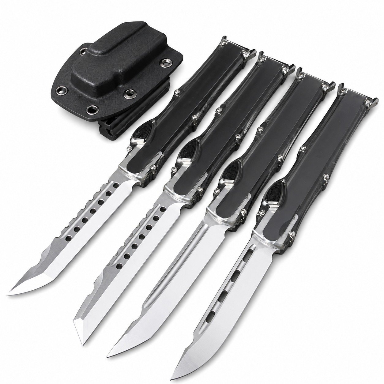 Halo 6th Generation Transparent Handle OTF Knife