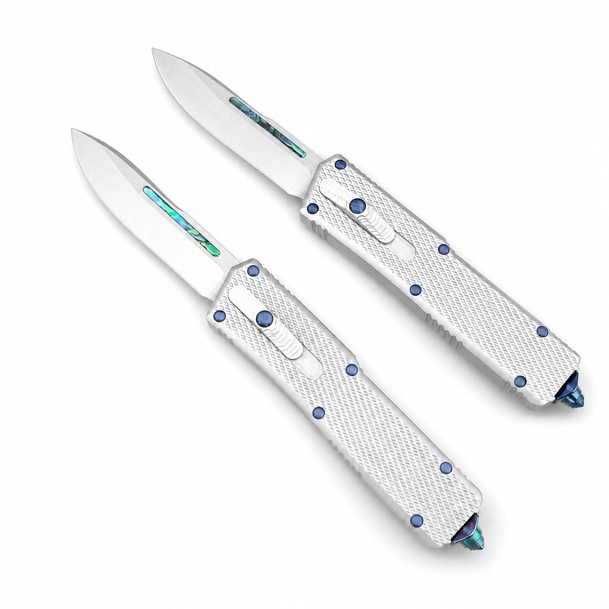 Direct-Jump Special Edition White Handle Droplet OTF Knife
