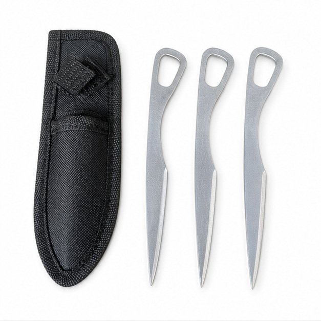 Practice Throwing Knife Set YF126 – 3-Piece, White